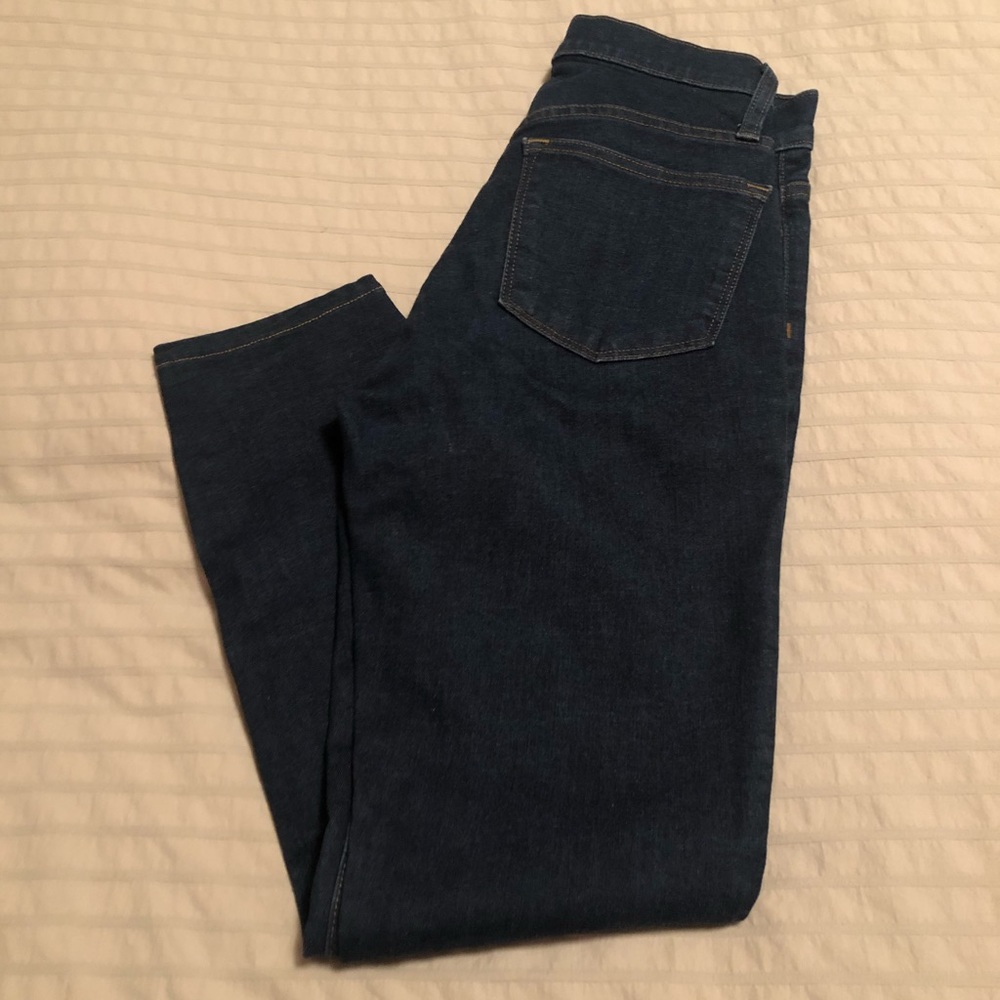 J Crew 9” High Rise Toothpick Jeans